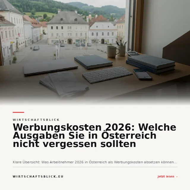 Share-Card fuer Werbungskosten 2026: Welche Ausgaben Sie in Österreich nicht vergessen sollten